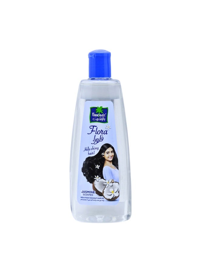 Parachute Flora, Jasmine Scented Non-Sticky Coconut Hair Oil 300ml - Image 1