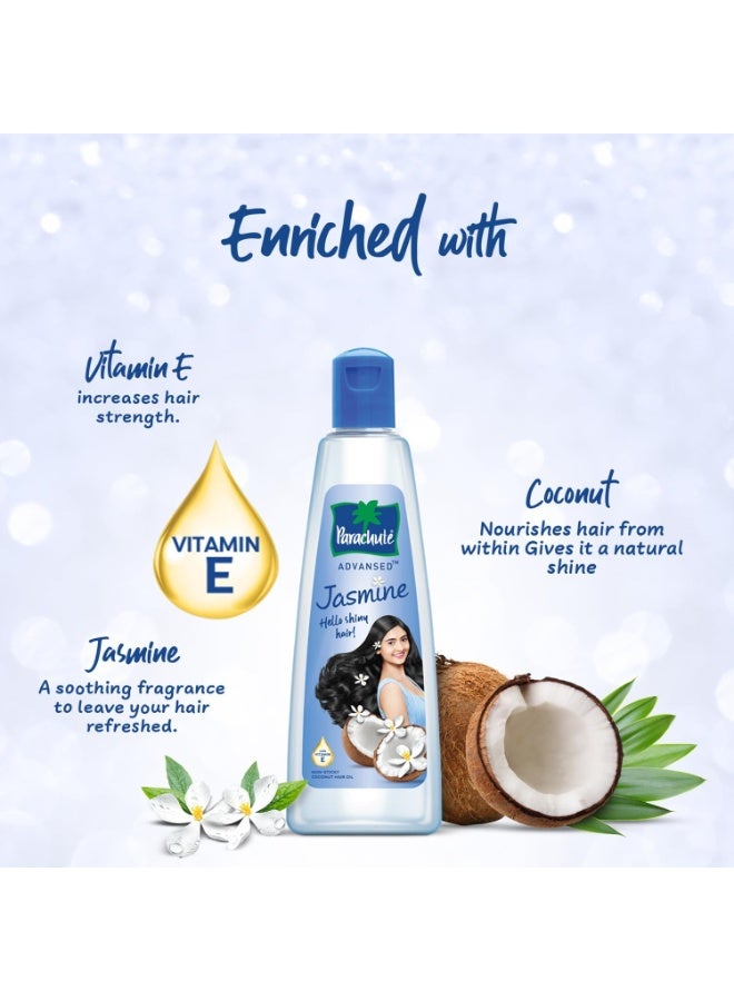 Parachute Flora, Jasmine Scented Non-Sticky Coconut Hair Oil 300ml - Image 3