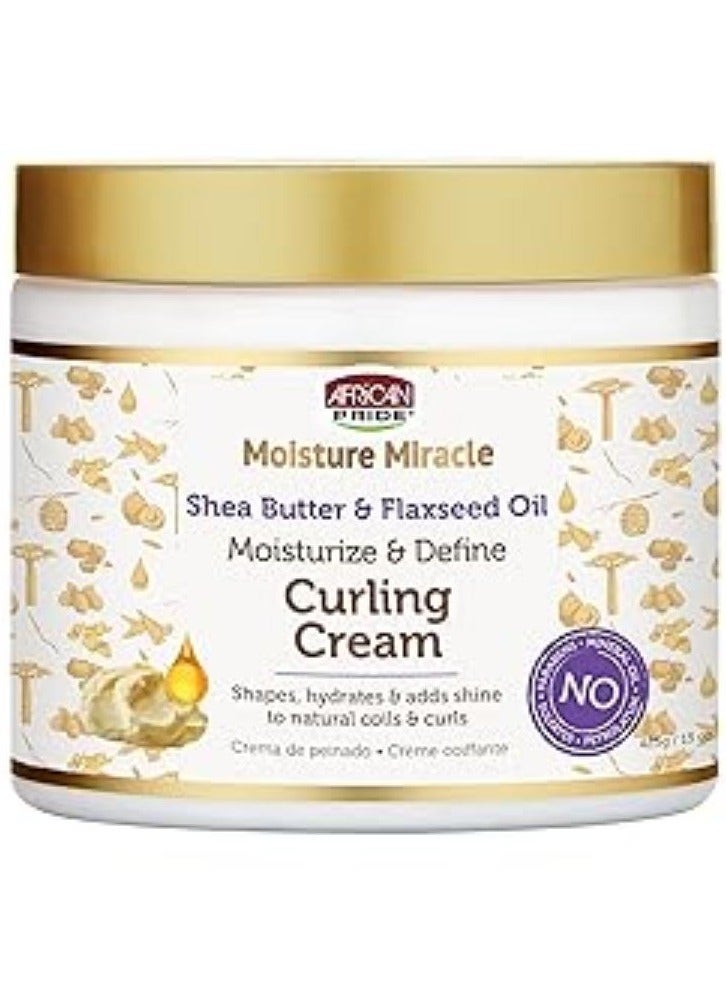 Moisture Miracle Shea Butter And Flaxseed Oil Moisture And Define Curling Cream