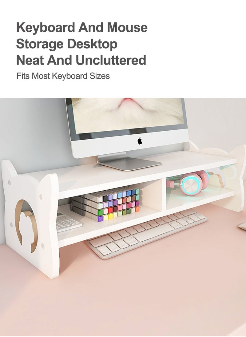 Desktop Organizer Monitor Stand Office Heightened Base Neck Protection Shelf Desktop Computer Booster Stand