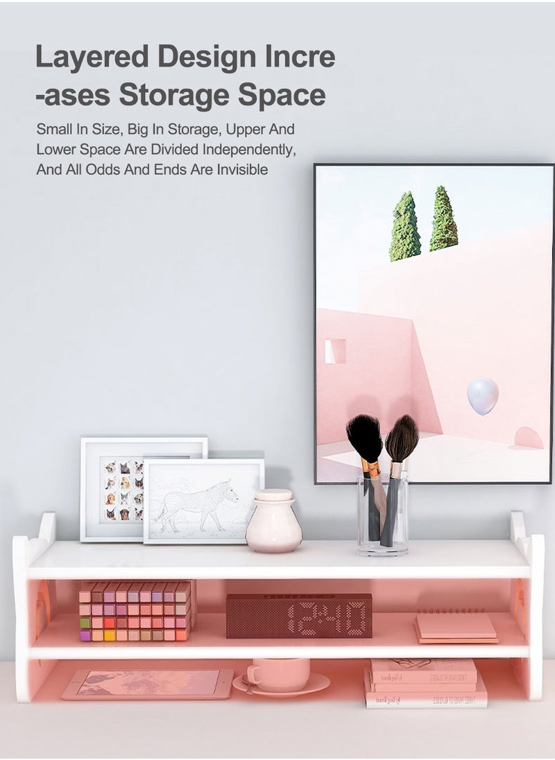 Desktop Organizer Monitor Stand Office Heightened Base Neck Protection Shelf Desktop Computer Booster Stand