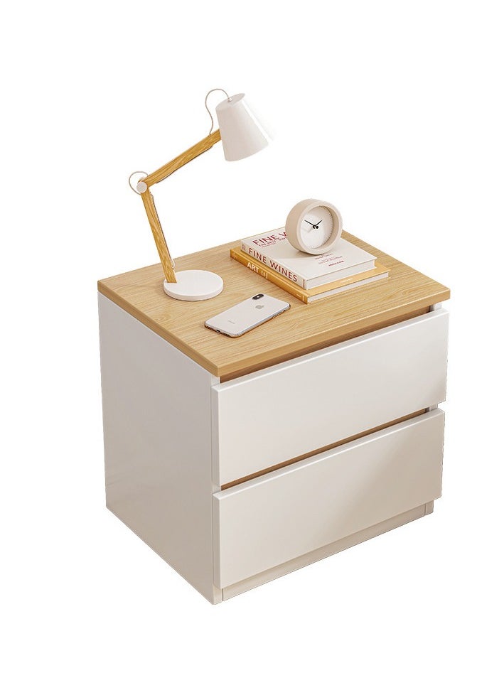 MIXDE - Bedside Table Simple Modern Bedroom Nightstands Wooden Minimalist Multi-function Light Luxury Style Bedside Storage Small Cabinet - Image 1