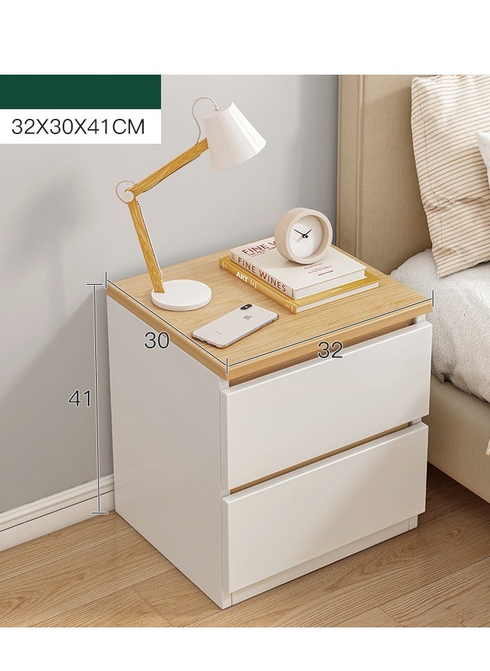 MIXDE - Bedside Table Simple Modern Bedroom Nightstands Wooden Minimalist Multi-function Light Luxury Style Bedside Storage Small Cabinet - Image 1