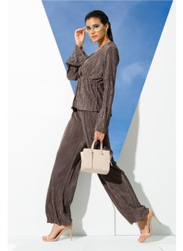 for you in&out 2-Piece Green Blouse and Trousers Set S27269  - Image 3