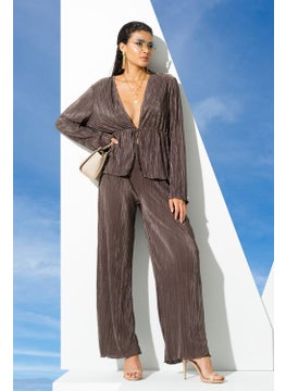 for you in&out 2-Piece Green Blouse and Trousers Set S27269  - Image 1