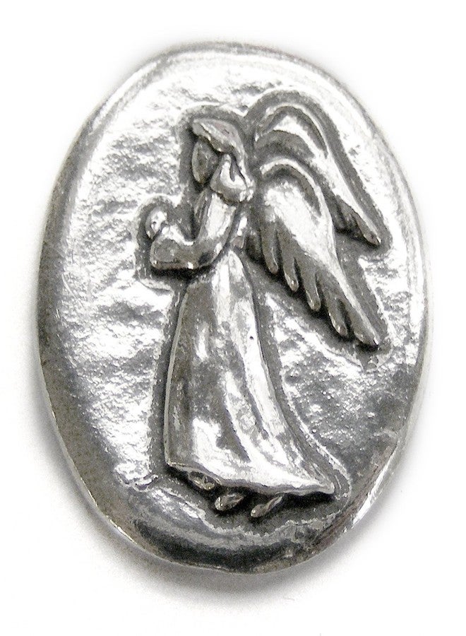 Basic Spirit Angel/Faith Pocket Token (Coin) Handcrafted Pewter Lead-Free CN-2 - Image 1
