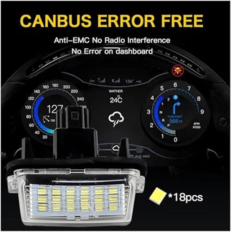 Wivplex 2pcs Car License Plate Lights - Image 4