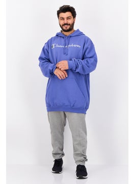 Champion Men Big And Tall Long Sleeves Outdoor Sweatshirt, Light Purple  - Image 4