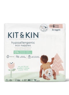 Kit & Kin KIT & KIN Baby Diaper Size 6, 14+Kg (4-Pack | 96 Counts) Flash Dry Superior Leak Protection Disposable Diapers | Hypoallergenic Skin Protection Diapers Size 6  - Image 4
