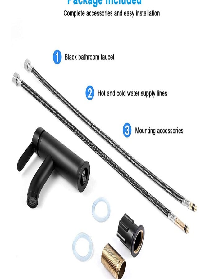 ميلانو خلاط حوض ميلانو ديتو أسود - Image 5