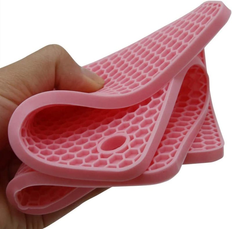 FS COOL Silicone Trivet Pot Mat, Silicone Pot Holders for Hot Pan and Pot Pads. Heat Resistant Mats for Tables Placemats,Countertops, Spoon Rest and Large Coasters (Square+Round -Pack of 6, Random) - Image 5