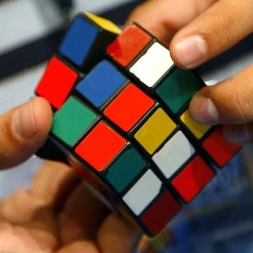 Rennway Nostalgic Brain Teaser Magic Mini Rubik Keychain