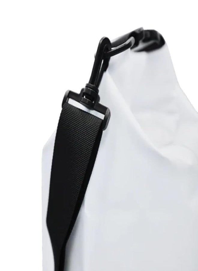 GNOLY 5L Floating Dry Bag - Roll Top Waterproof Sack for Swimming, Beach, River, Pool - Portable & Lightweight Outdoor Gear Storage - White (1Pcs) - Image 4