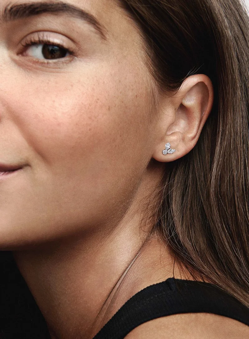 PANDORA Sparkling Herbarium Cluster Stud Earrings