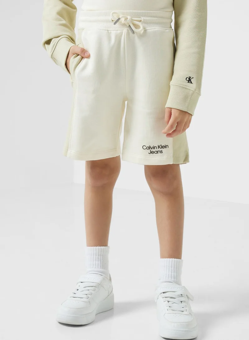 Calvin Klein Jeans Youth Color Block Sweatshirt & Shorts Set