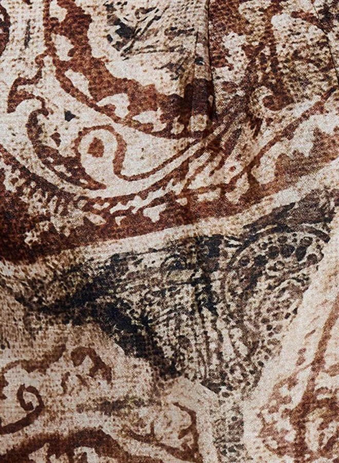 Splash FAV Smart Wide Leg Paisley Print Trousers