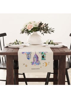 Filament Ramadan Runner / Ramadan Pattern / Stain Resistant - Washable Microhoneycomb Fabric 140X40