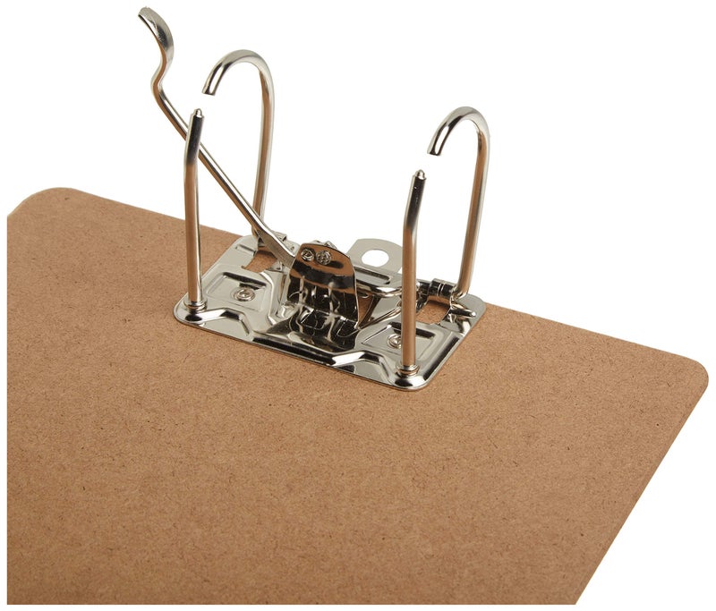 Officemate لوحات كتابة أوفيس ميت مصنوعة من الخشب المعاد تدويره، مشبك ذراع قوس، لوحة كتابة واحدة، حجم رسالة (9 × 15.5 بوصة)، بني (83120) - Image 3