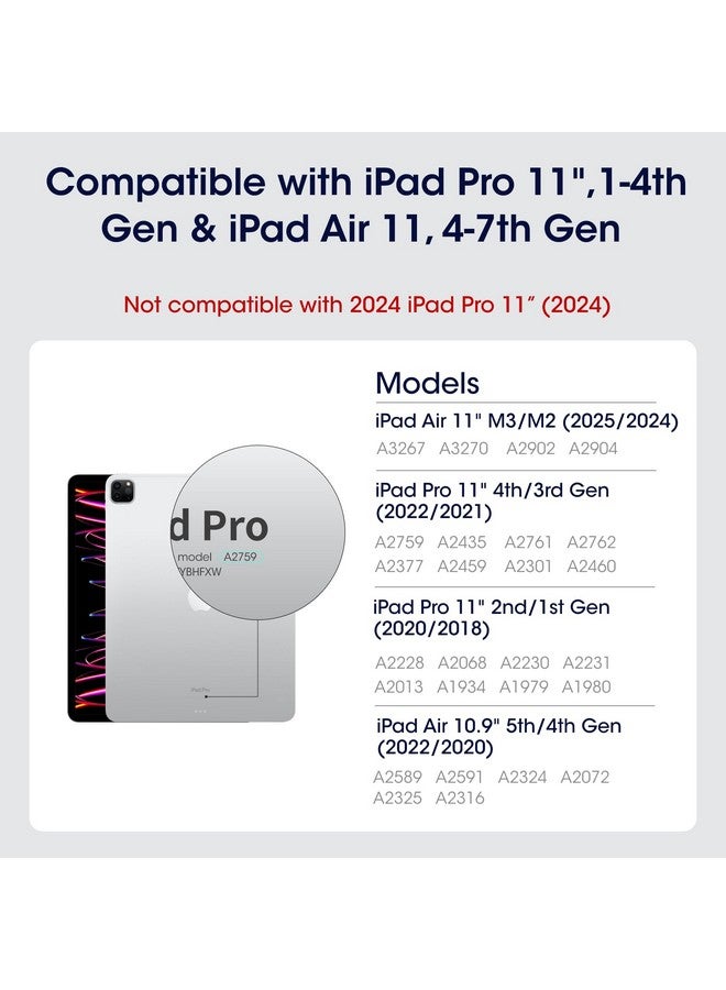 PITAKA iPad Pro 11 Inch Case, Compatible with iPad Air M3/M2 11 Inch (4-7th Gen) & 2022/2021/2020/2018 iPad Pro 11 (1-4th Gen), Portrait/Landscape Magnetic Case with 4 Standing Angles - White - Image 1