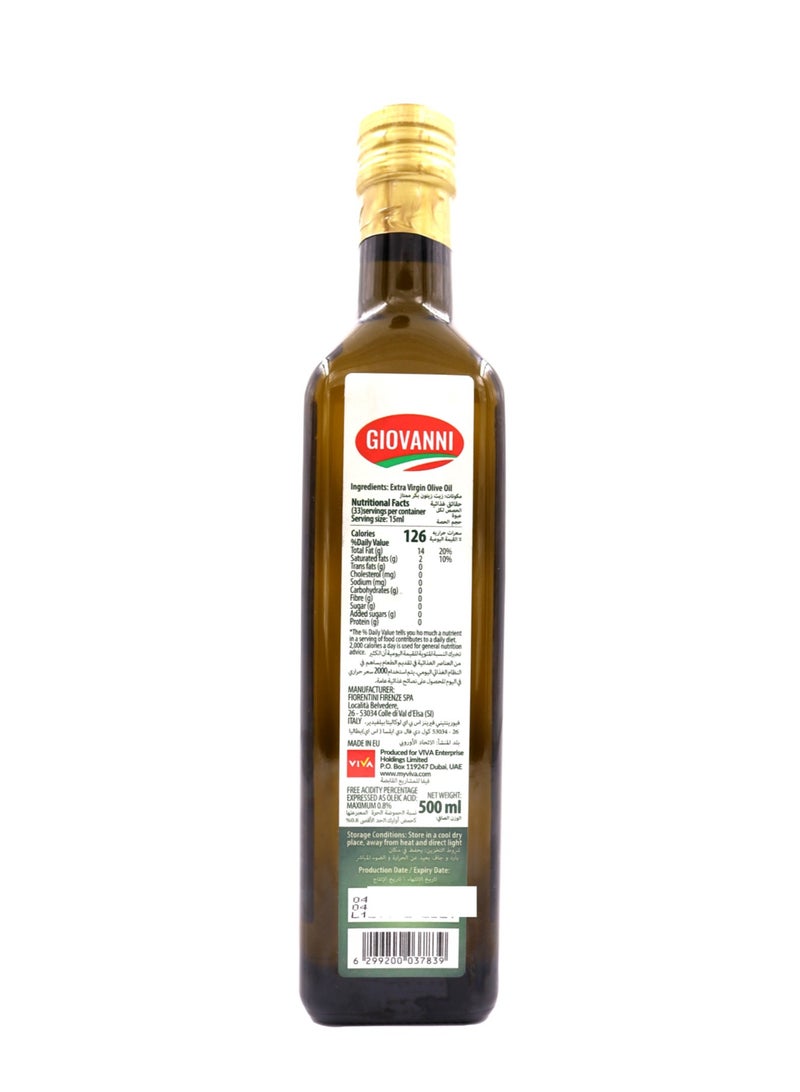 Giovanni Extra Virgin Olive Oil 500ml - Image 2