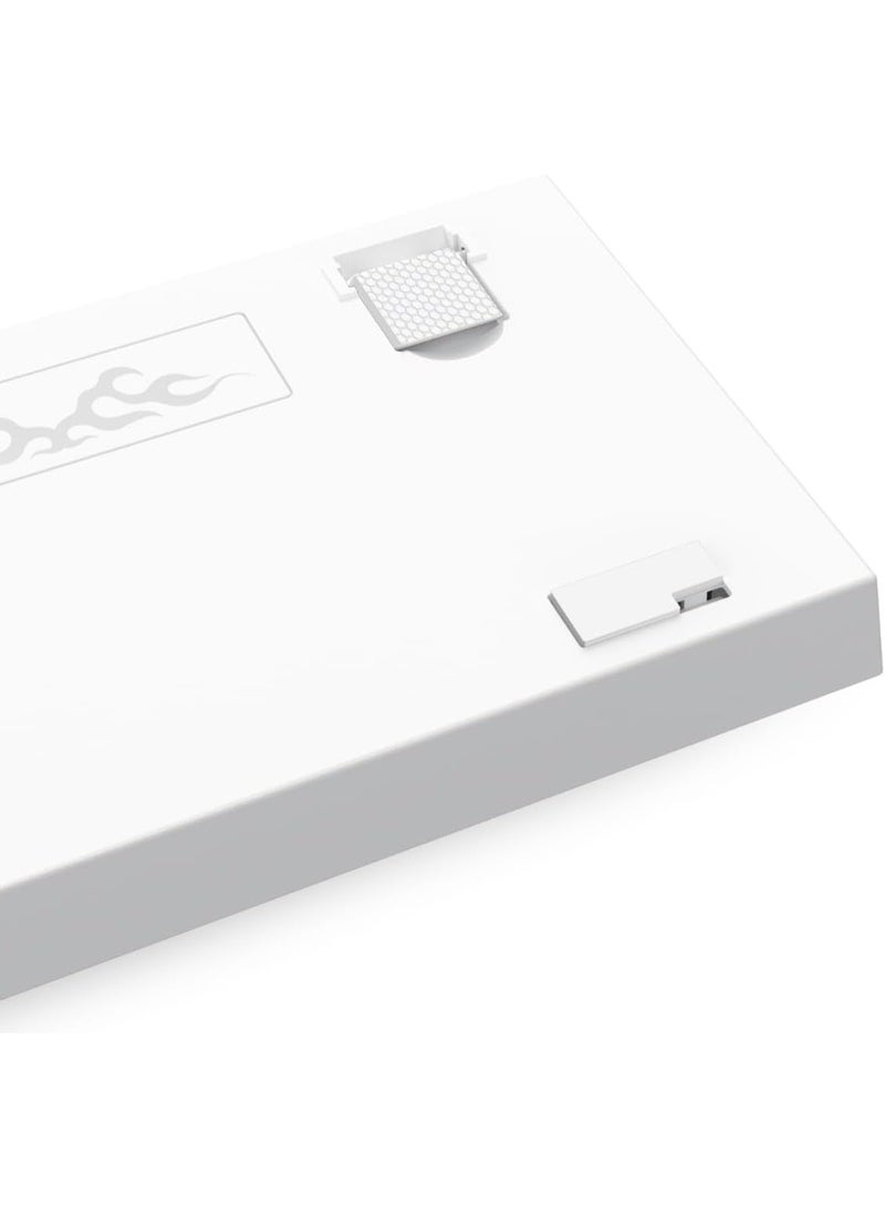 Redragon K617 Phase 60% Wired Mechanical Keyboard, Red Switches, Non-Slip Stand, Vibrant RGB, Hot Swappable, 20 Presets, Detachable Type-C Cable, English Layout (White - Red) - Image 2