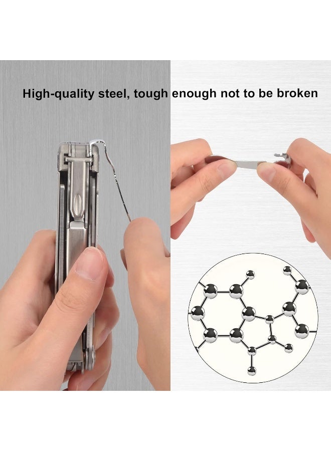 iGuerburn Pocket Clips for Leatherman Surge, Surge Pocket Clip as Leatherman Surge Accessories - (Not for Other Leatherman Models) - Silver  - Image 3