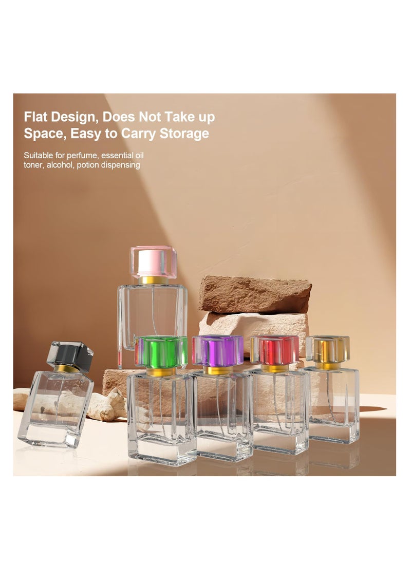 Generic - Refillable Glass Perfume Spray Bottle 50ml (1.7oz) - Large Empty Travel Atomizer, Leak-Proof & BPA-Free Replacement Perfume Bottles for Men & Women (2 Pack) - Image 1