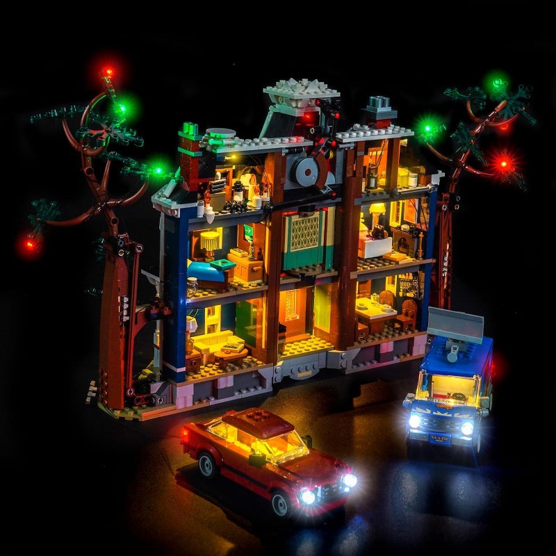 LocoLee مجموعة إضاءة LocoLee متوافقة مع Lego 11370 أشياء غريبة: منزل كريل - بدون نموذج فقط أضواء، ملحقات إضاءة LED متوافقة مع Lego 11370 منزل كريل (الإصدار القياسي) - Image 3