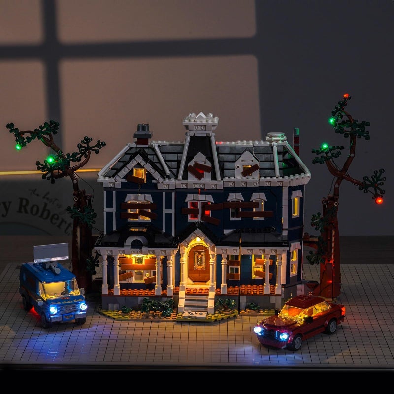 LocoLee مجموعة إضاءة LocoLee متوافقة مع Lego 11370 أشياء غريبة: منزل كريل - بدون نموذج فقط أضواء، ملحقات إضاءة LED متوافقة مع Lego 11370 منزل كريل (الإصدار القياسي) - Image 5