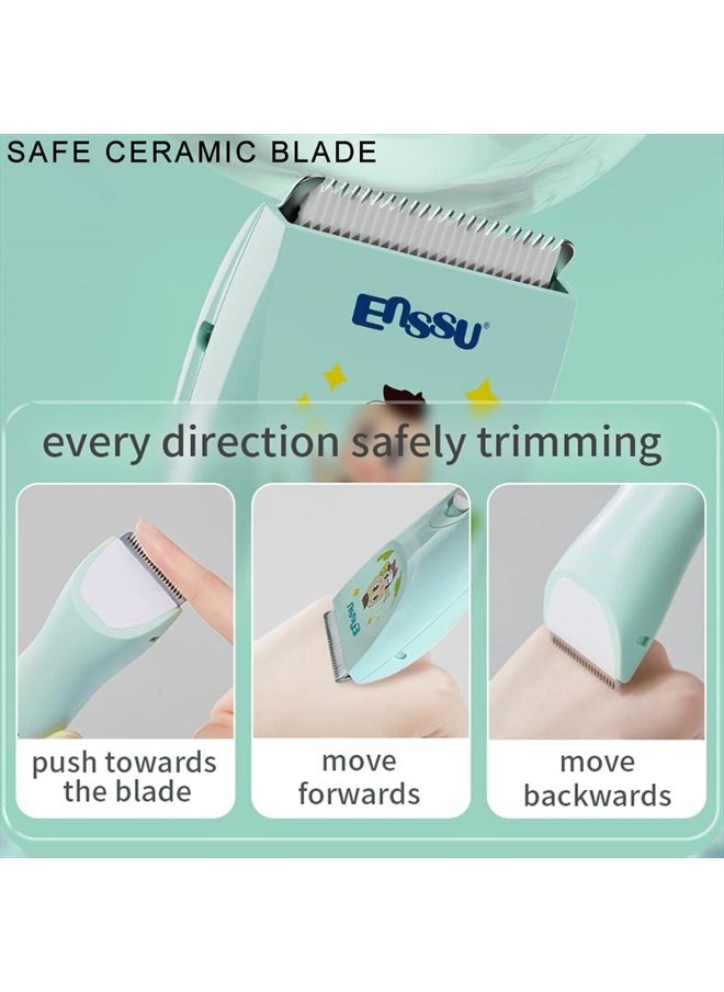 ENSSU - Baby Hair Clippers, Lower Noise Haircut Trimmers for Children with Autism and Sensory Sensitivity, Babies Infant Kids Waterproof Hair Cutting Kits - Image 1