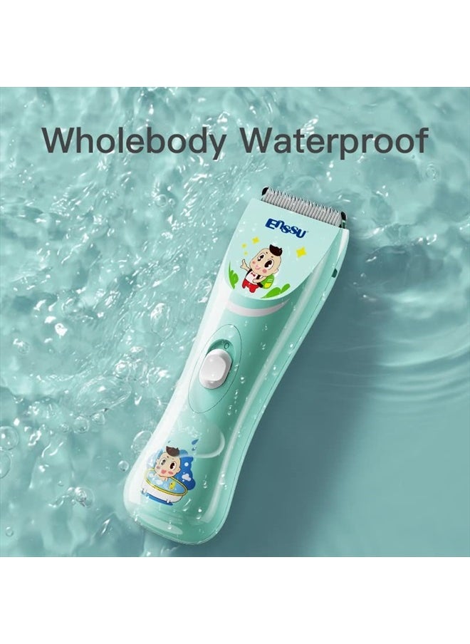 ENSSU - Baby Hair Clippers, Lower Noise Haircut Trimmers for Children with Autism and Sensory Sensitivity, Babies Infant Kids Waterproof Hair Cutting Kits - Image 1