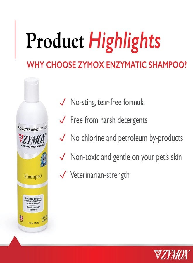 Zymox Enzymatic Shampoo for Dogs and Cats, 12oz - Image 3