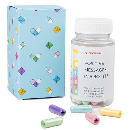 Sensemory 50+ Positive Messages in a Bottle, Affirmations Card, Self Care Gifts for Women, Back To School Gift For Teachers, Gifts for Women Birthday Unique, Best Friend Gift - Image 2