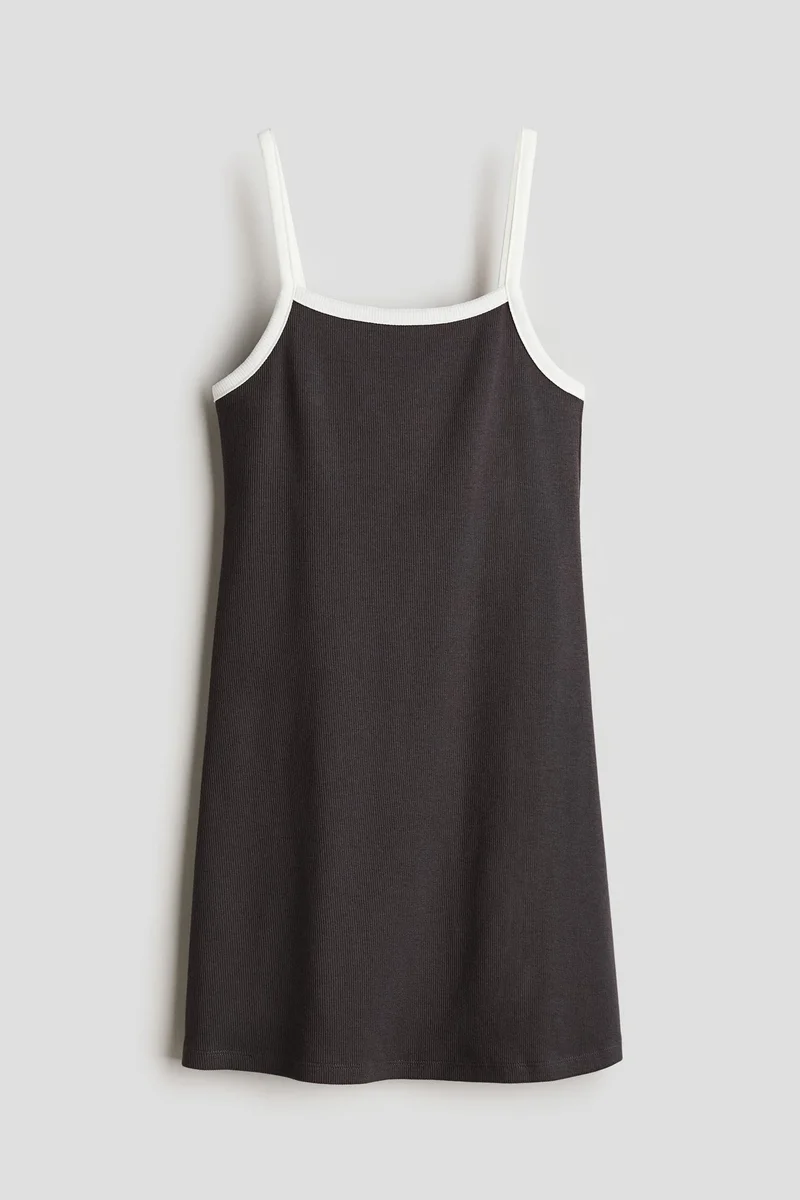 H&M Cotton Jersey Strappy Dress