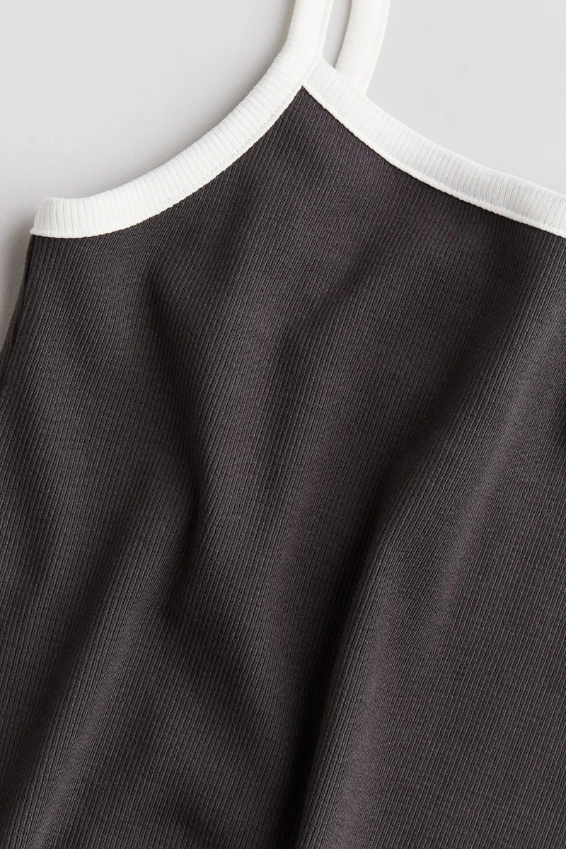 H&M Cotton Jersey Strappy Dress