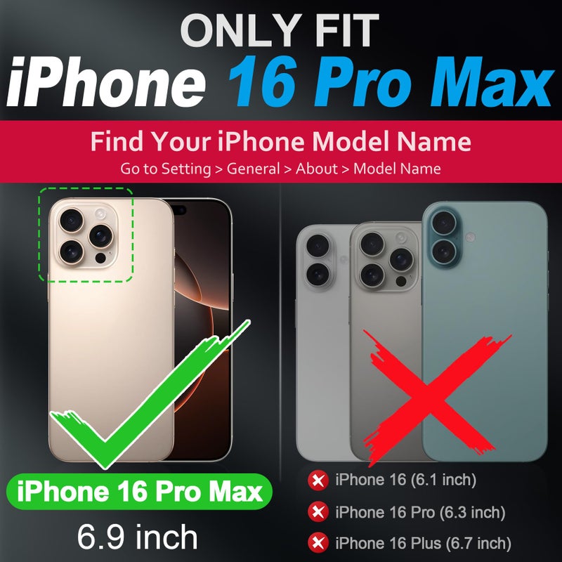 SHIELDON Genuine Leather Case for iPhone 16 Pro Max 6.9" Compatible with MagSafe, [Camera Button Updated], Magnetic Wireless Charging/Anti-Scratch/Non-Slip Grip/Shockproof/Slim Cover - Midnight Green - Image 2