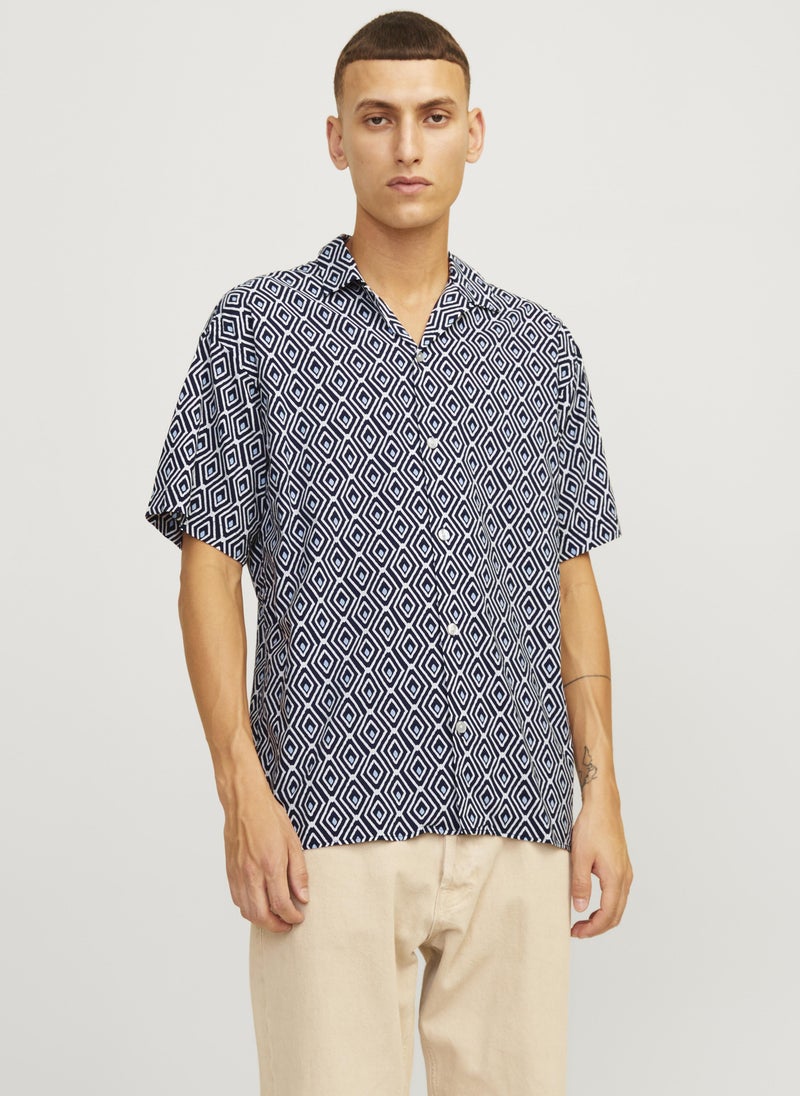 JACK & JONES Polka Dot Print Regular Fit Shirt  - Image 1