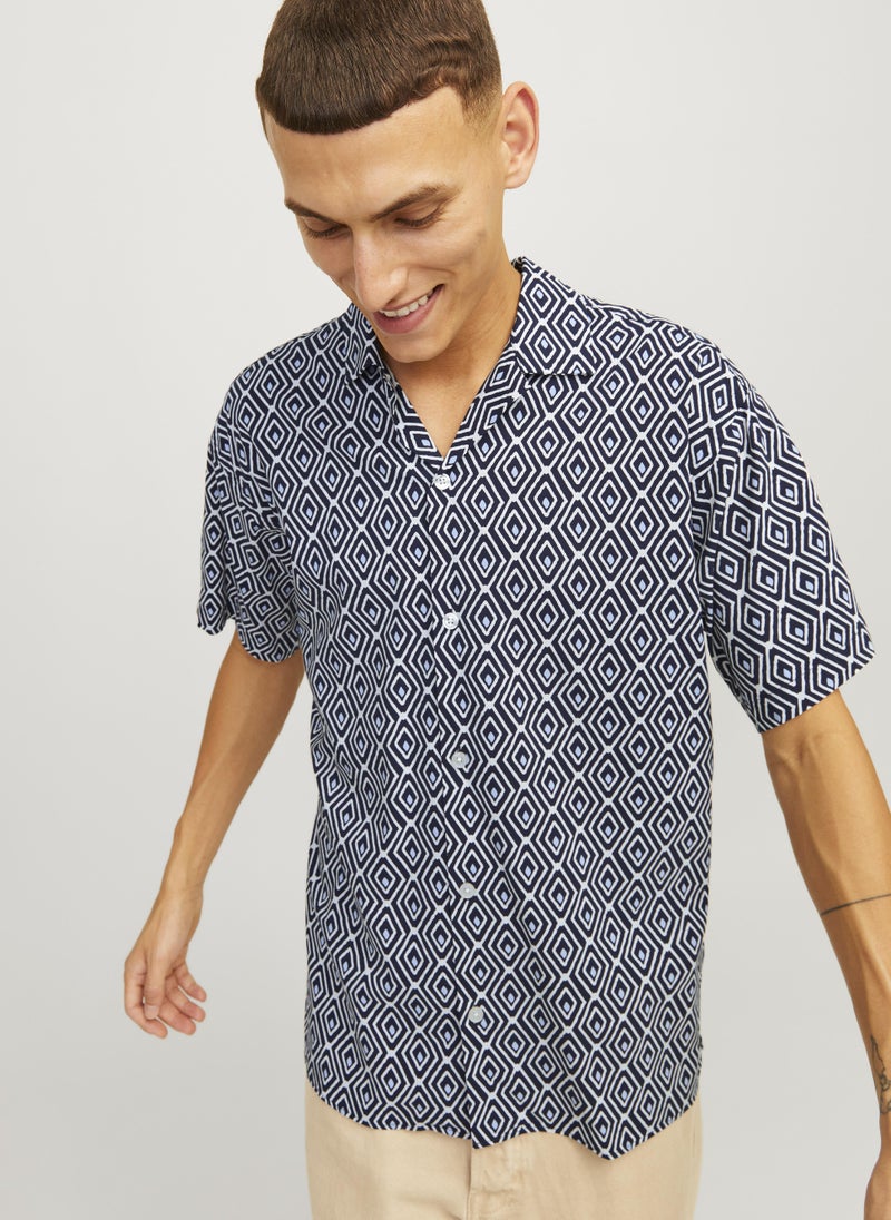 JACK & JONES Polka Dot Print Regular Fit Shirt  - Image 3