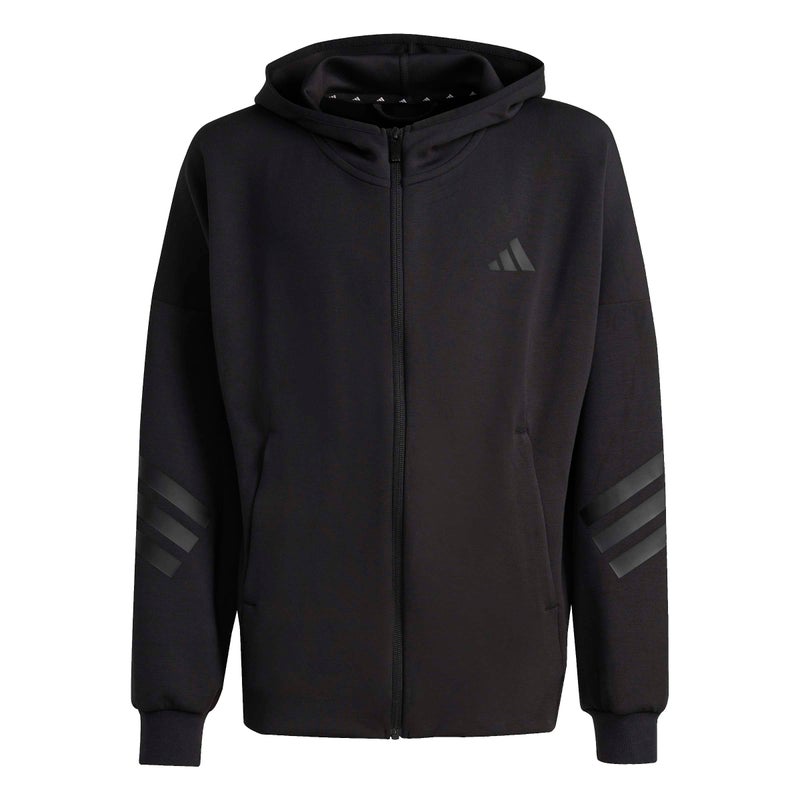 adidas Future Icons 3 Stripes Full Zip Hoodie - Image 3