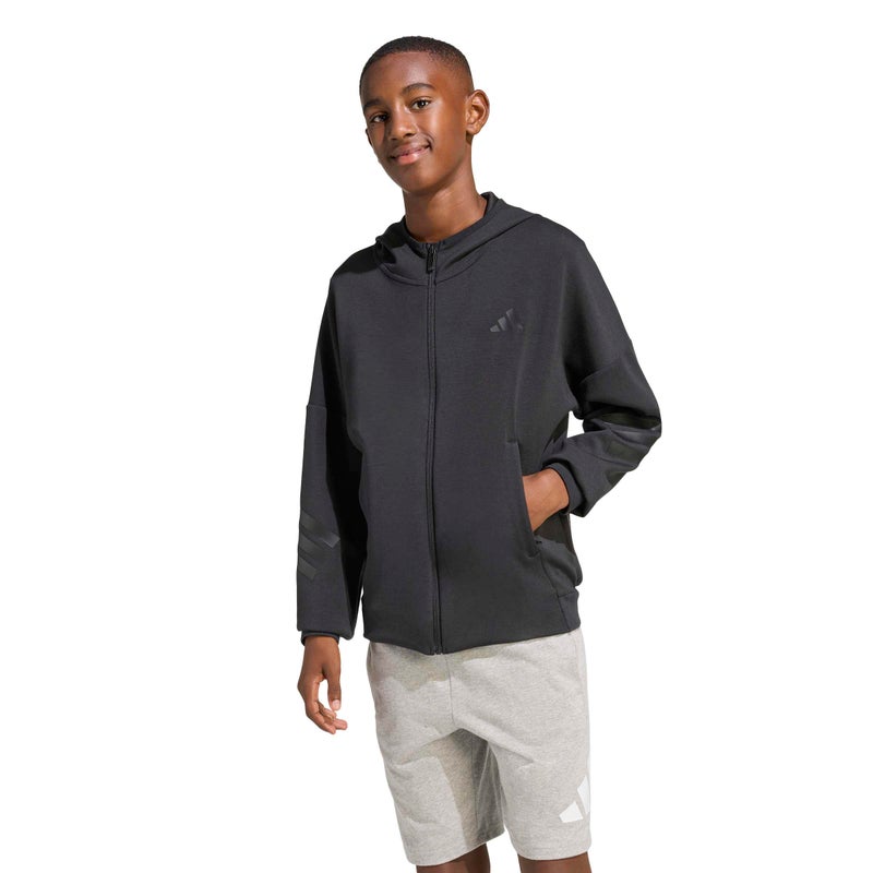 adidas Future Icons 3 Stripes Full Zip Hoodie - Image 2