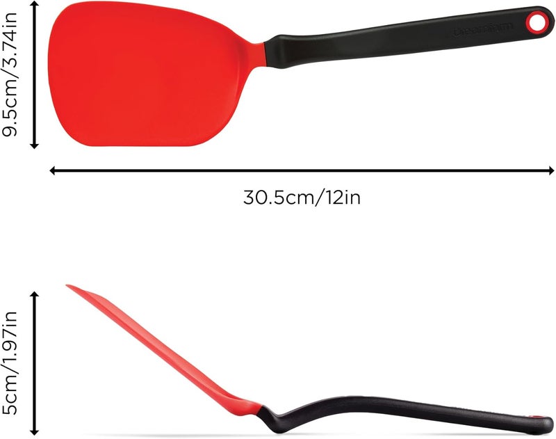 Dreamfarm Chopula Chopping Sit Up Spatula in Red - Image 2