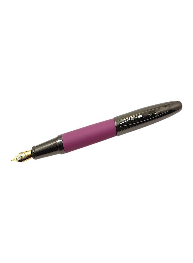 auteur Premium Zest Purple Fountain Pen With Ink Converter Metal Body Fine Nib Best Gift Pen For Men & Women Professional Executive Office, Nice Pens - Image 3