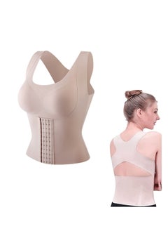 Y&D Posture Corrector Bra, Chest Brace Up for Women, Back Support Bra Shaper, Slimming Wireless & Longline with Front Closure XL Size  - Image 1