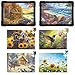 NZNDB 6 PCS 48 Large Piece Puzzles for Seniors Adults with Dementiam Activities for Seniors Alzheimers Products Activities for Elderly Adults Puzzle Gift for Patients in Nursing Home with 2 Photo Frames - Image 2