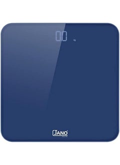 Jano Electric Bathroom Scale Invisible Led Display Colorful Design With Big Platform Auto On Auto Off Max: 180Kg 400Lb 28St Batteries Type 4X Aaa Blue E06115 2 Years Warranty  - Image 1
