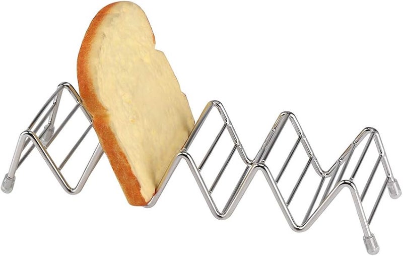 Stainless Steel Taco Holder Stand 4 5 Grids Easy Clean For Party Restaurant - Image 5
