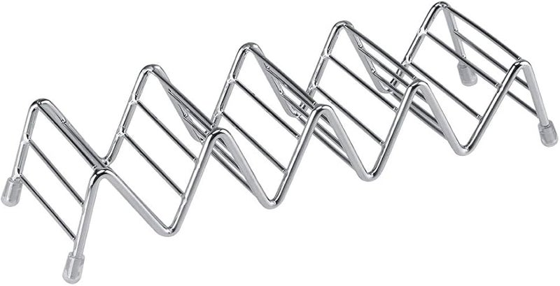 Stainless Steel Taco Holder Stand 4 5 Grids Easy Clean For Party Restaurant - Image 2