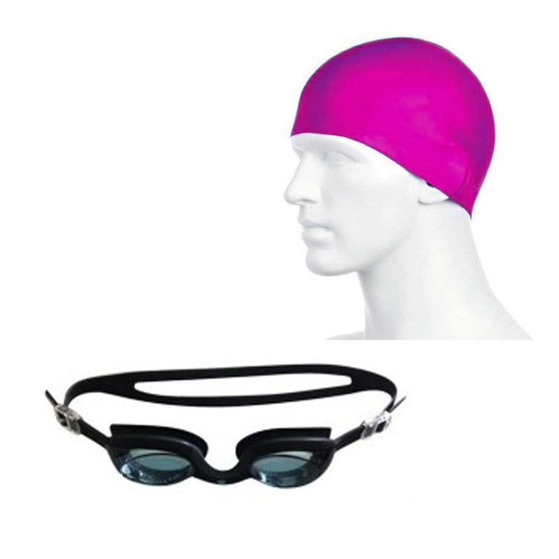 Protoner Swimming set combo with goggles, cap, nose & ear plugs (Blue Purple) - Image 5