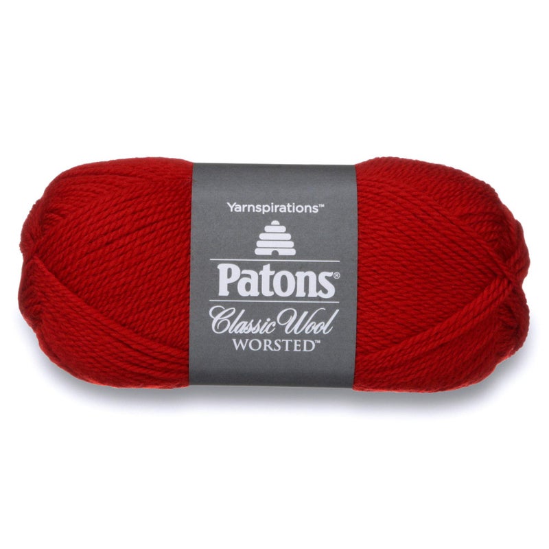 Patons Classic Wool, Bright Red Yarn, - Image 1