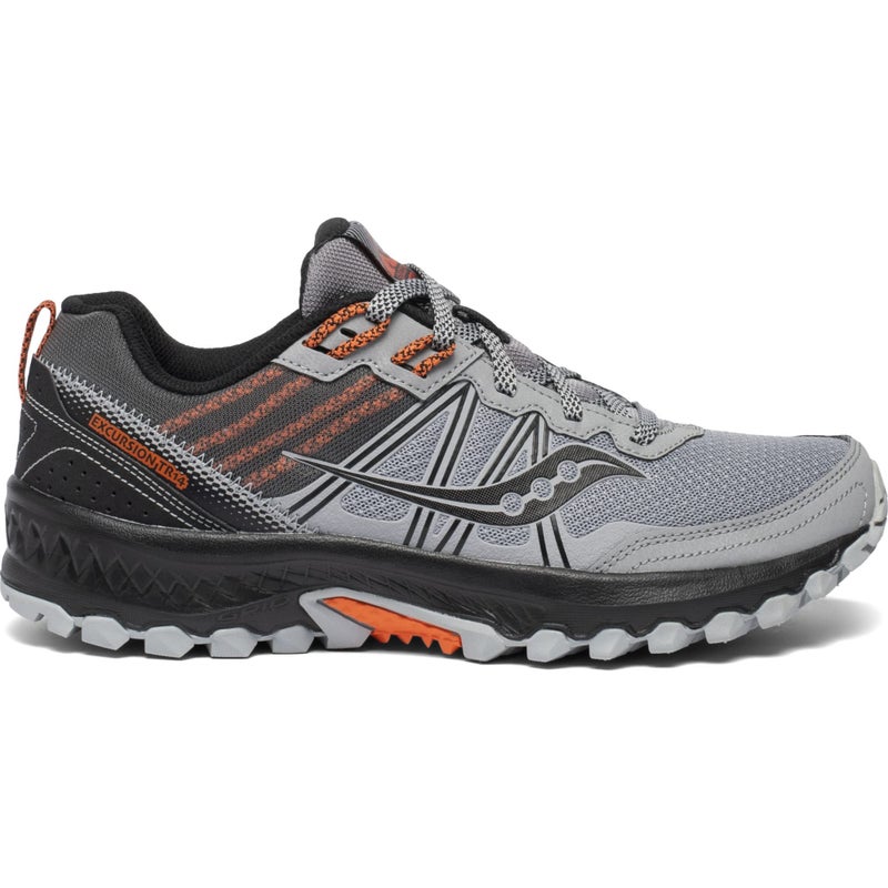 Saucony mens Excursion Tr14 Trail Running Shoe, Gray/Black/Orange, 11.5 US - Image 2